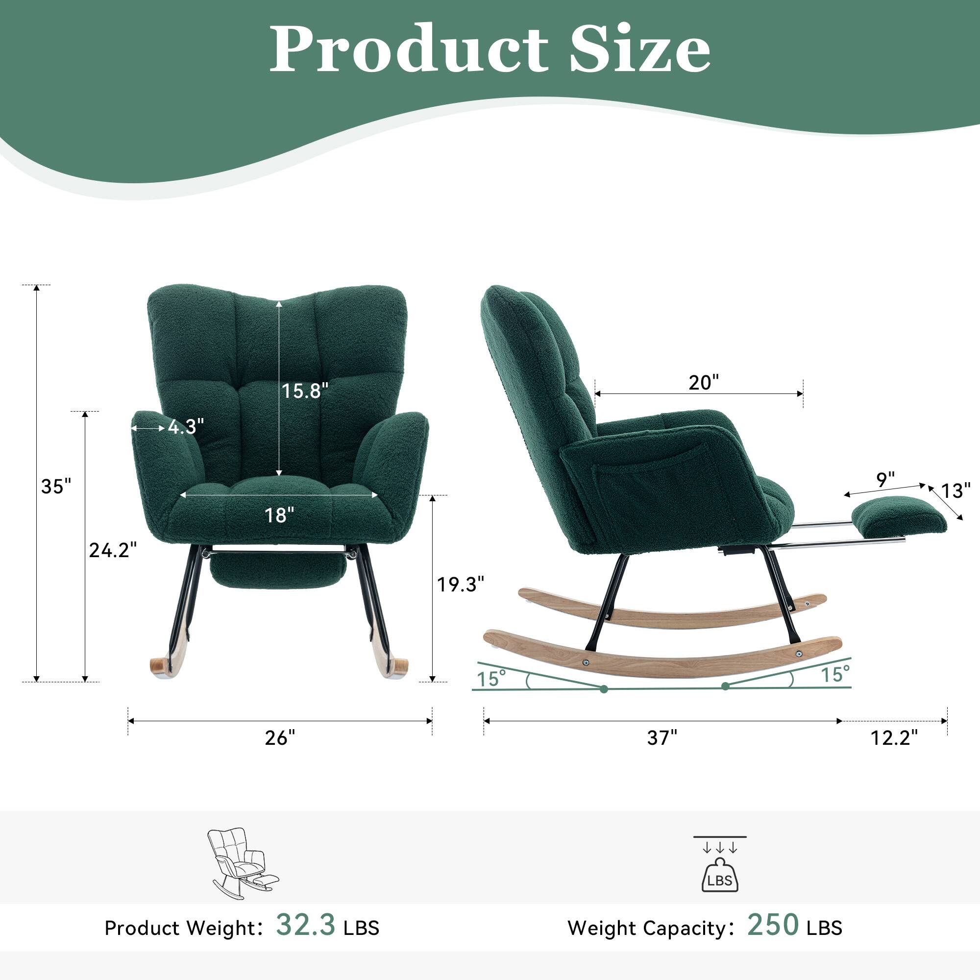 Product Size:  
- 15.8"  
- 20"  
- 4.3"  
- 35"  
- 18"  
- 9"  
- 13"  
- 24.2"  
- 19.3"  
- 15"  
- 26"  
- 37"  
- 12.2"  

Product Weight: 32.3 LBS  
Weight Capacity: 250 LBS