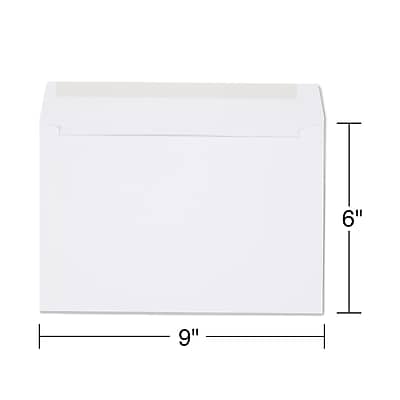 Alt View 2. Staples - Gummed Booklet Envelopes, 6" x 9", 250/Box (472852/19306) - White.