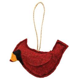 BreeBe - Felt Cardinal Ornament - Red