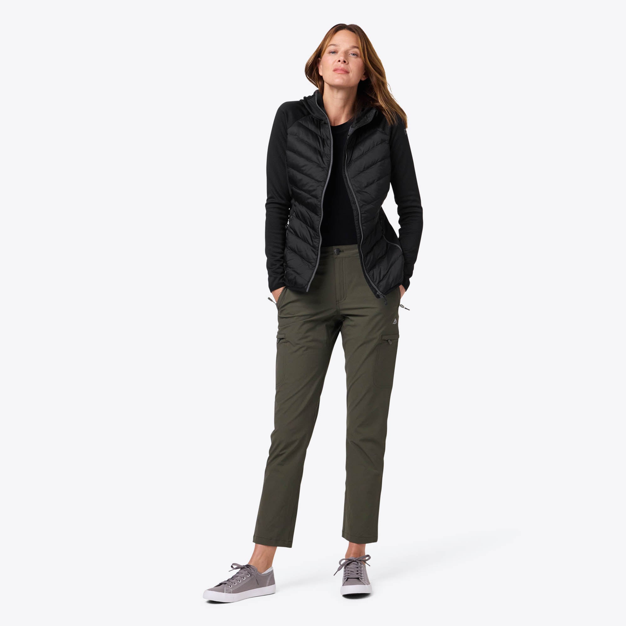 Alt View 2. Mobile Warming - Women's Ventani Hybrid Heated Jacket - Black.