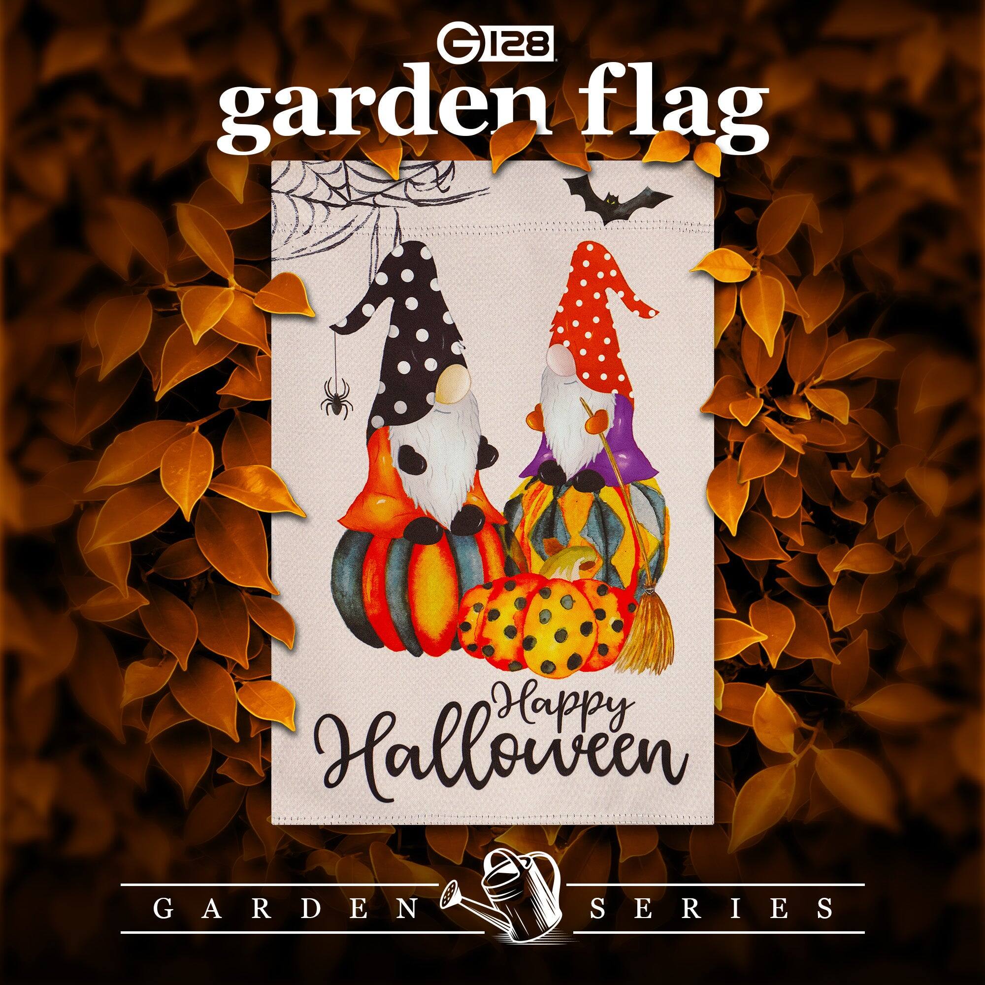 G 128 garden flag  
Happy Halloween  
GARDEN SERIES