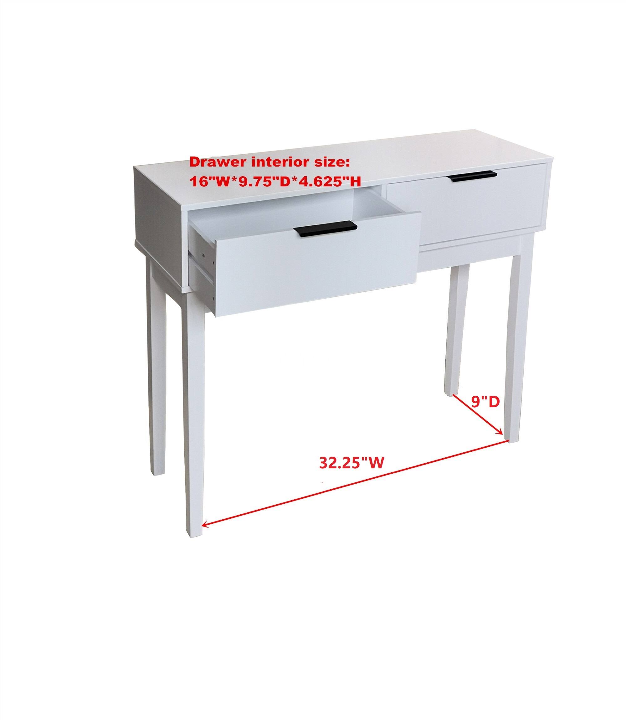 Drawer interior size:  
16"W*9.75"D*4.625"H  

32.25"W  
9"D  
62.5"H