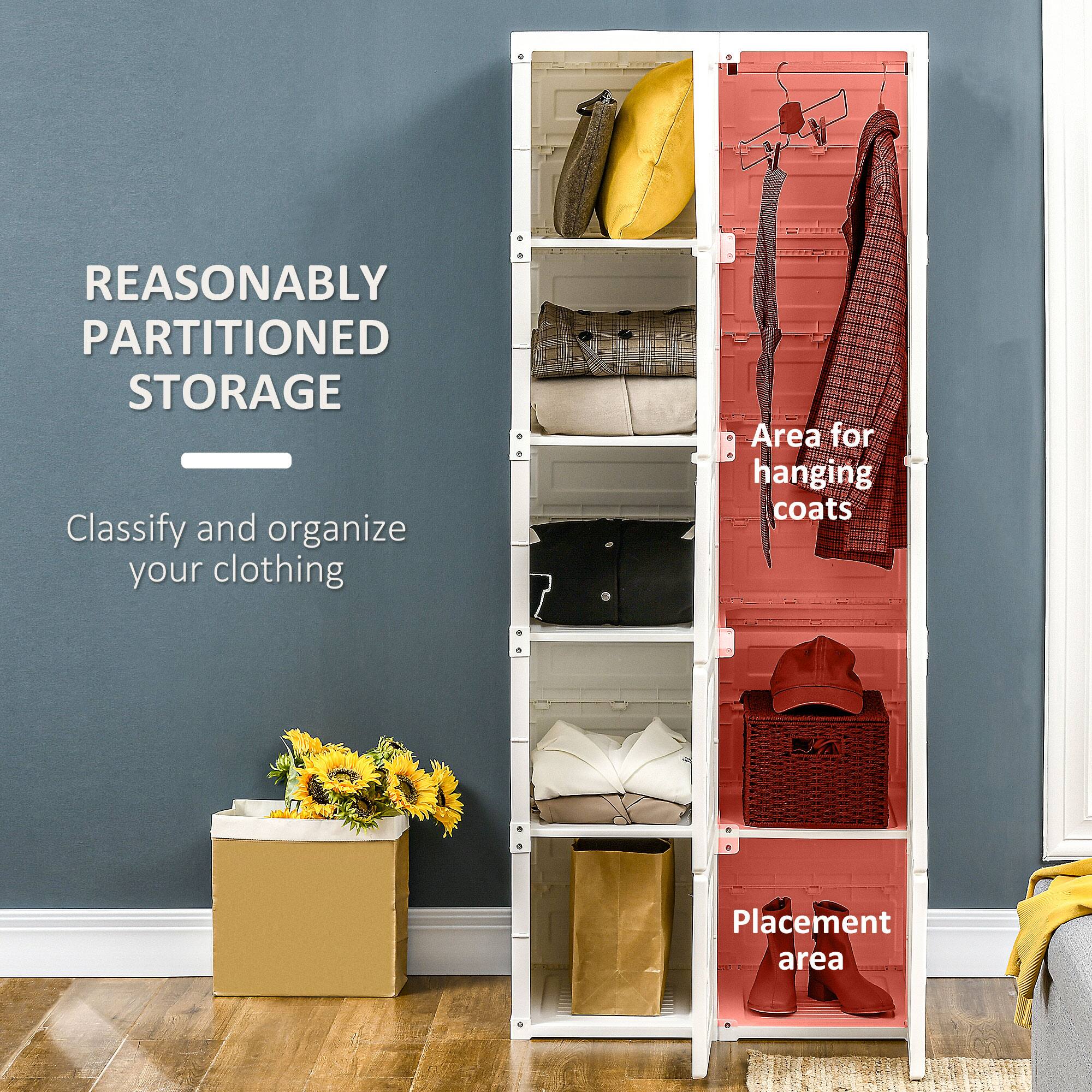 REASONABLY PARTITIONED STORAGE

Area for hanging coats
Placement area
Classify and organize your clothing