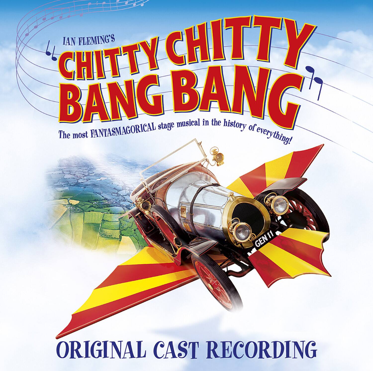 IAN FLEMING'S  
CHITTY CHITTY BANG BANG  
The most FANTASMAGORICAL stage musical in the history of everything!  

ORIGINAL CAST RECORDING  

GEN 11