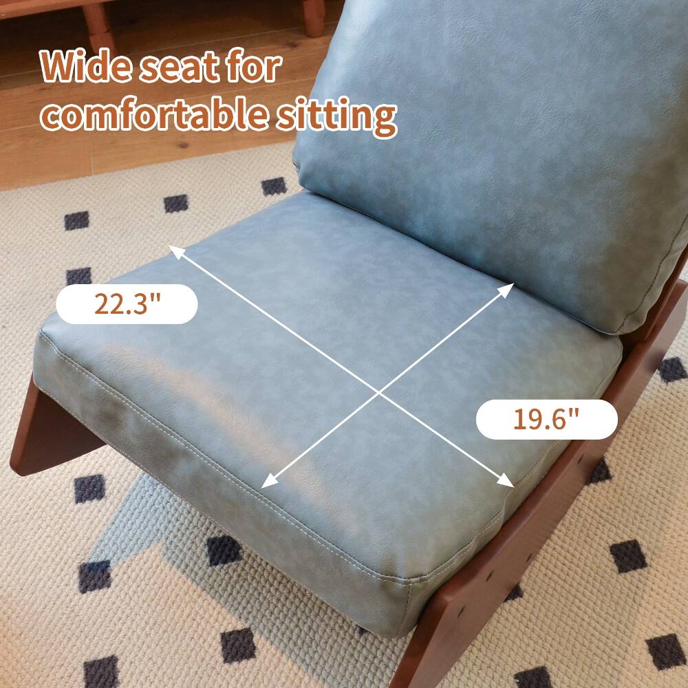 Wide seat for comfortable sitting  
22.3" x 19.6"