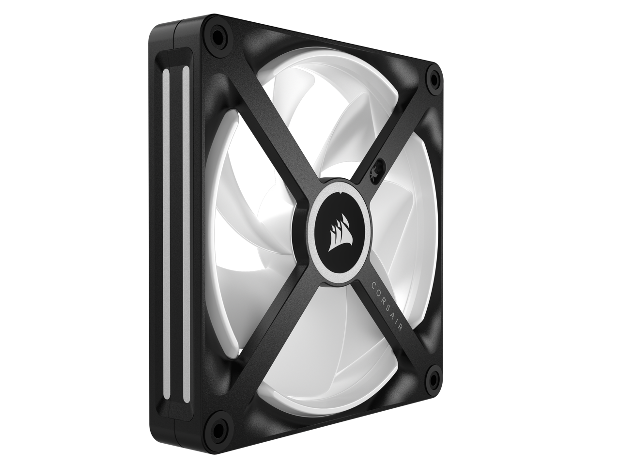 Alt View 7. CORSAIR - CORSAIR QX RGB Series, iCUE LINK QX140 RGB, 140mm Magnetic Dome RGB Fan, Expansion  Kit - RGB.