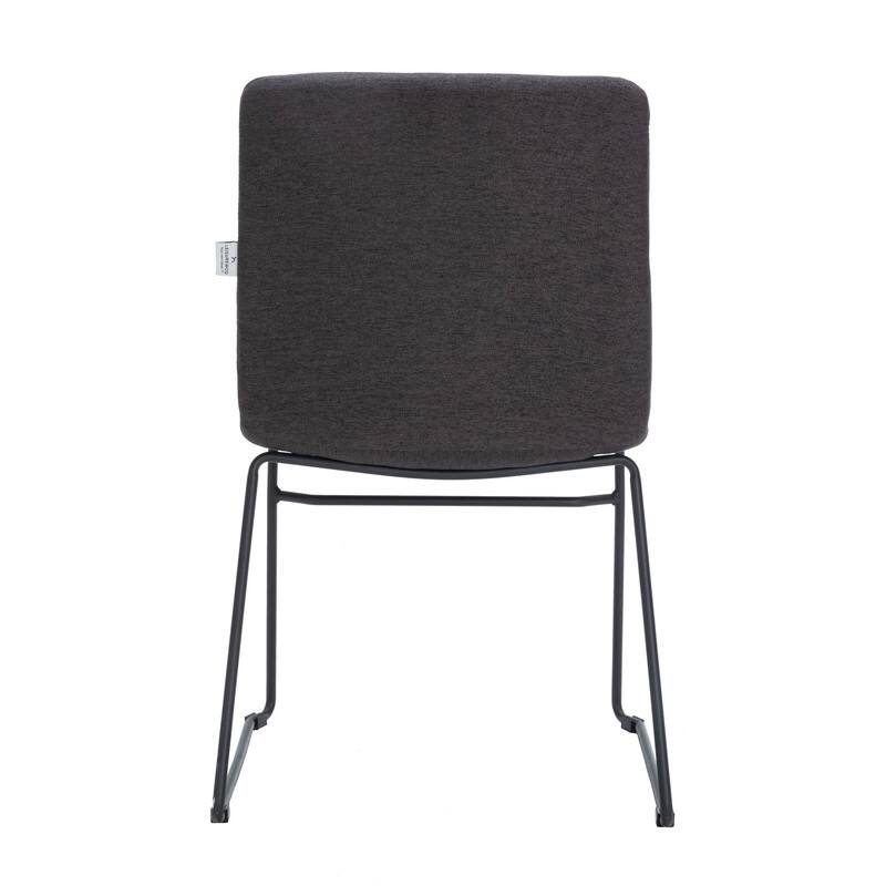 Alt View 6. LeisureMod - Zylar Office Guest Chair with PU Leather, Foam Cushion & Stainless Steel Base - Brown.