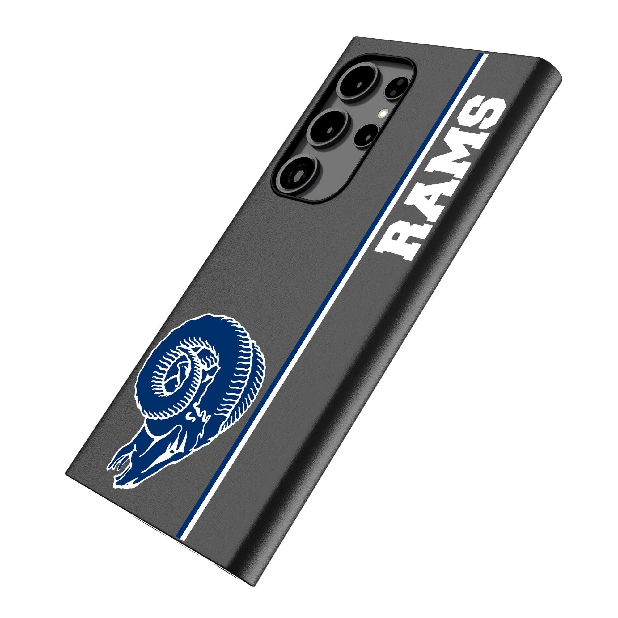 Alt View 1. Keyscaper - Los Angeles Rams Galaxy Magnetic Bump Case - S26 - Black.