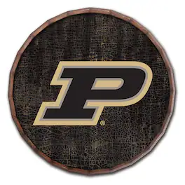 Fan Creations - Purdue Boilermakers 24" Cracked Color Barrel Top Sign - Multicolor