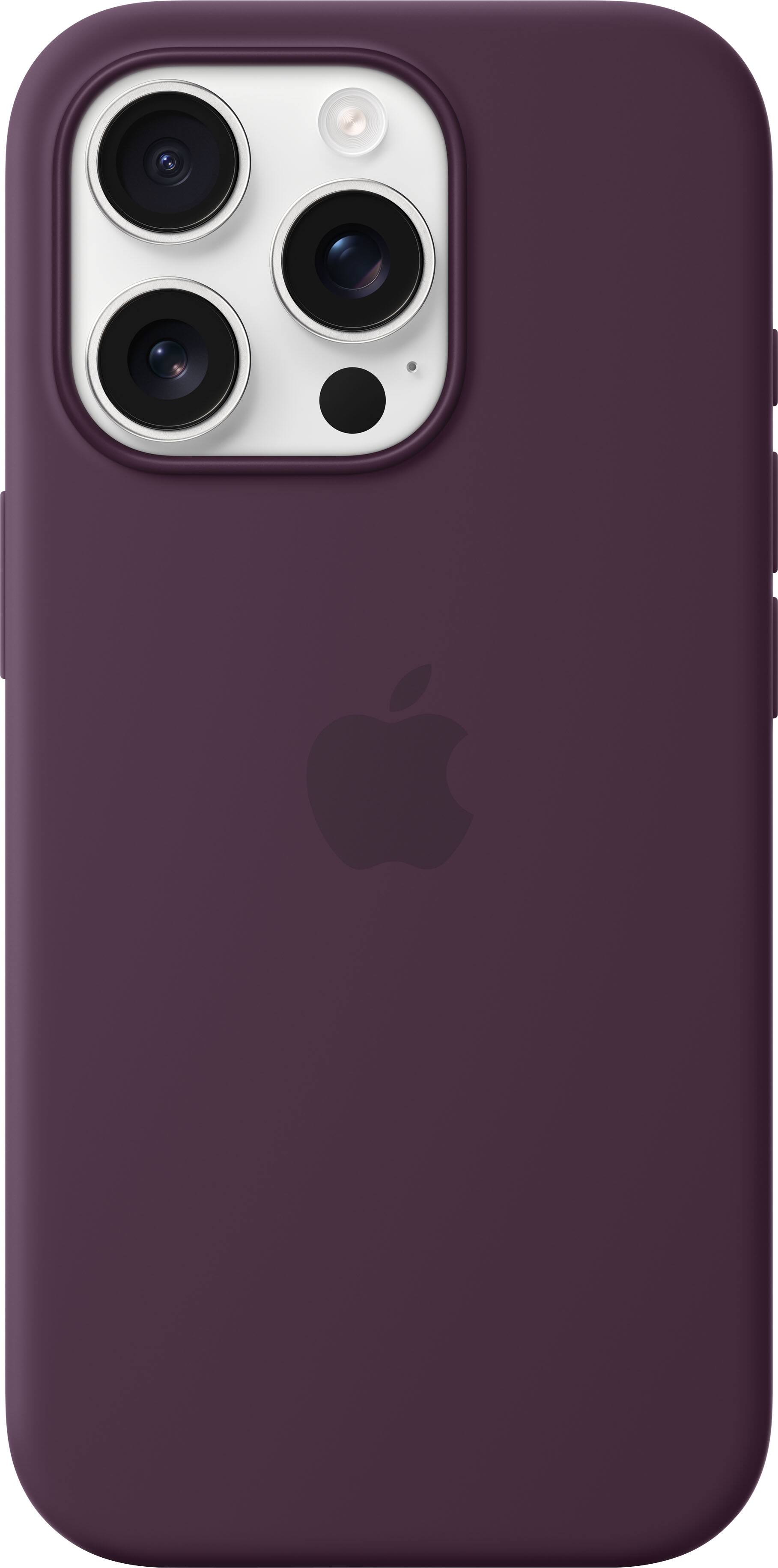 Alt View 12. Apple - iPhone 16 Pro Silicone Case with MagSafe - Plum.