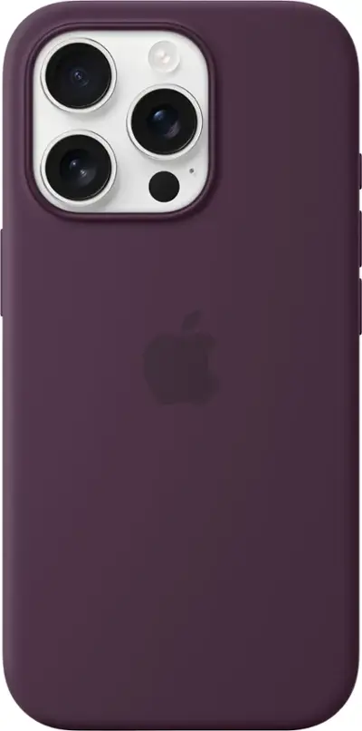 Apple iPhone 16 Pro シリコンケース プラム (パープル) Apple iPhone 16 Pro Silicone Case with MagSafe Plum MYYM3ZM