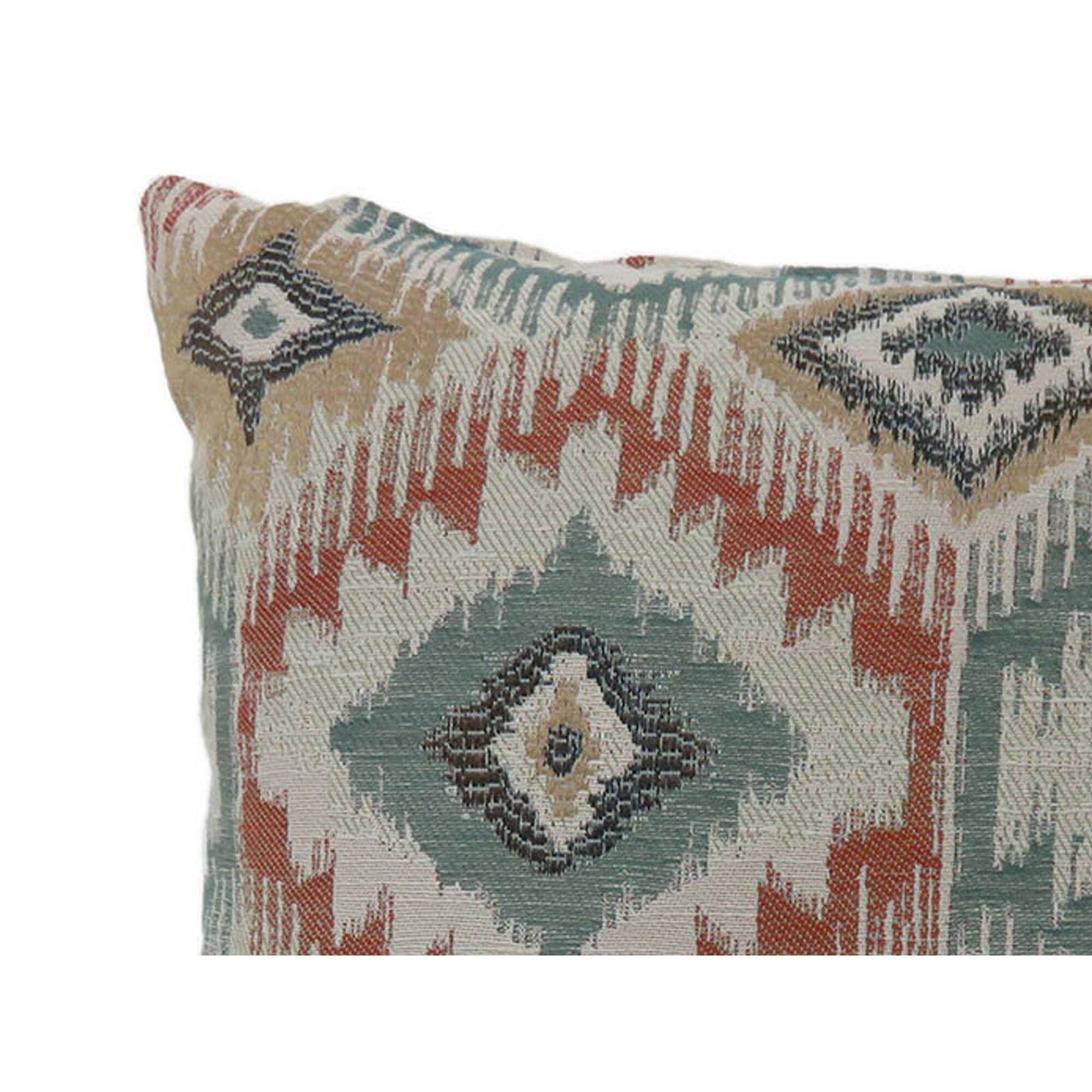 Left. Manhattan Lane - Contemporary Style Diamond Patterned Set of 2 Throw Pillows - Multicolor.