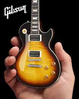 Axe Heaven - Slash - Slash Guns N Roses Gibson Les Paul Standard November Burst Mini Guitar Replica - Collectibles - Multicolor