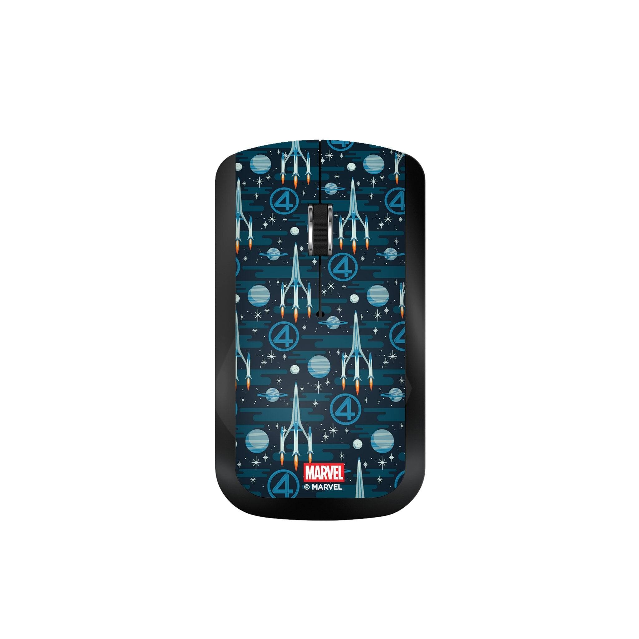 Keyscaper - Marvel Pattern Wireless Mouse - Wireless - Fantastic Four