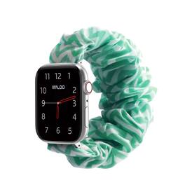 Waloo - Scrunchie Band For Apple Watch - Zig Zag Aqua