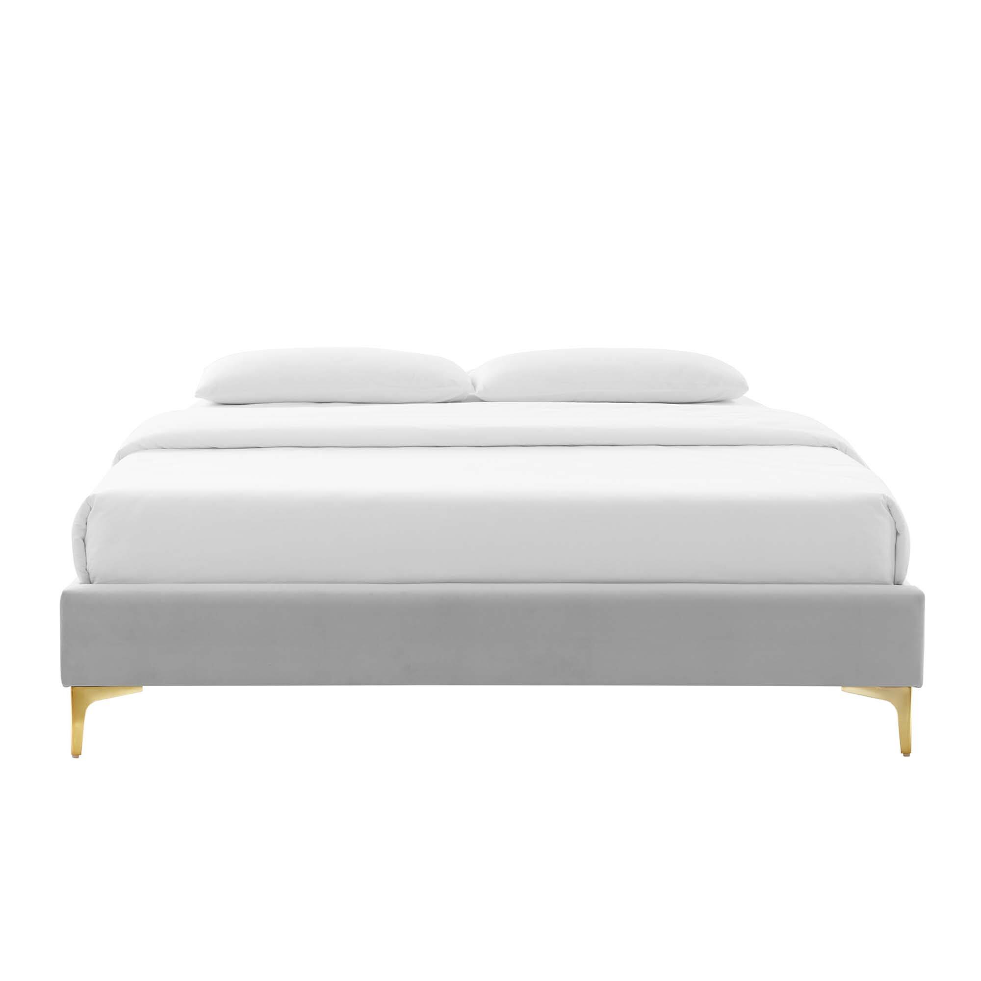 Alt View 1. Modway - Amelia Faux Leather King Bed - White.