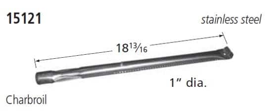 Music City Metals - MCM121512115 BURNER, PIPE, SS, 18.8125 X 1; CHB