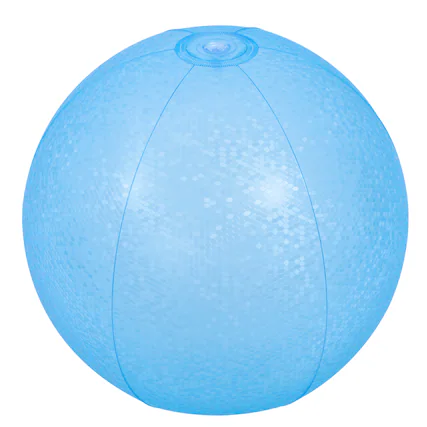 Front. Pool Central - Mosaic Inflatable Beach Ball - 20" - Blue - Blue.