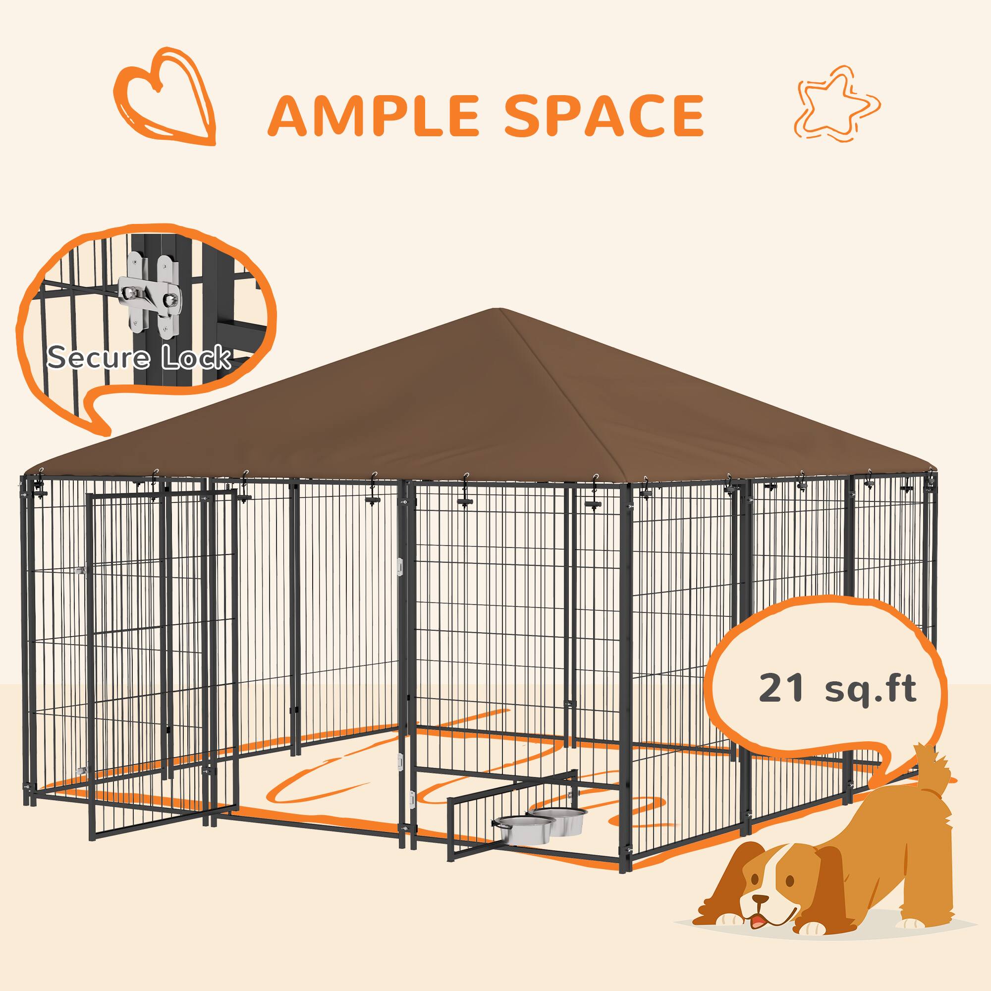 AMPLE SPACE  
Secure Lock  
21 sq.ft