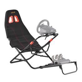 VEVOR - Portable Racing Wheel Stand, Foldable & Adjustable Steering Sim Wheel Stand, 18.5 in Seat Inner Width - Black