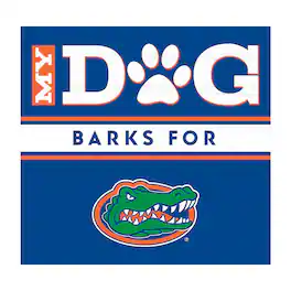 Imperial - Florida Gators 10" x 10.5" My Dog Barks Wood Wall Art - Multicolor