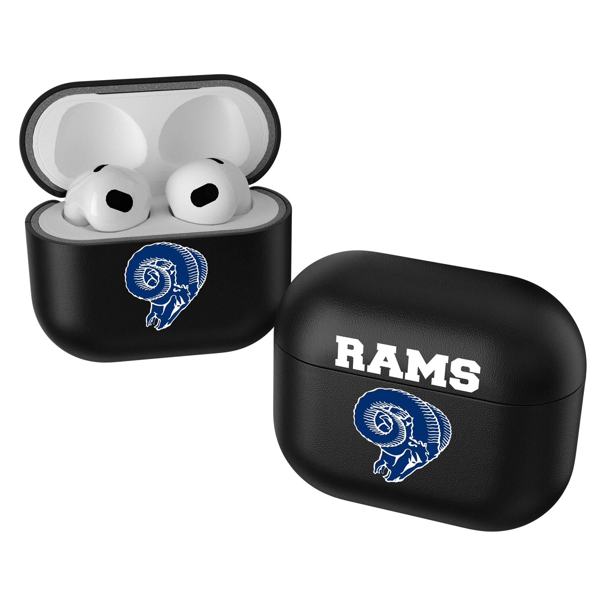Front. Keyscaper - Los Angeles Rams Black Los Angeles Rams Insignia AirPods 3rd Gen Case Cover - Black.