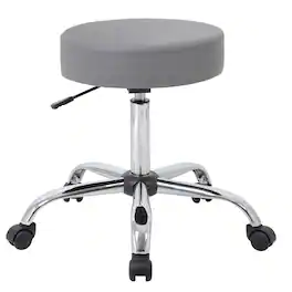 Boss Office Products - Caressoft Armless Medical Stool, (B240-GY) - Gray