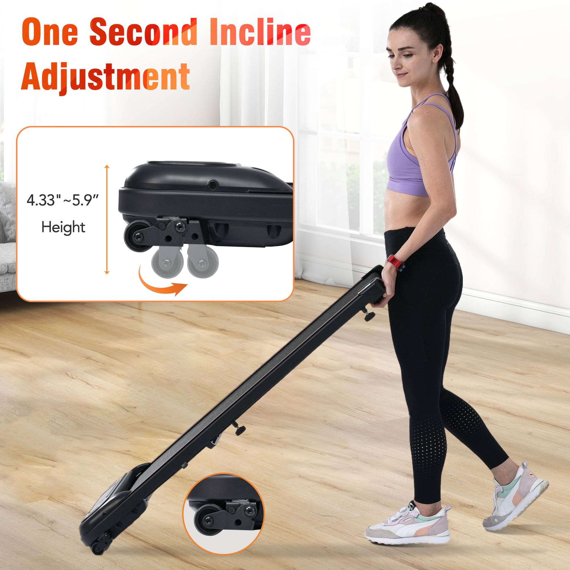 One Second Incline Adjustment

4.33" ~5.9" Height