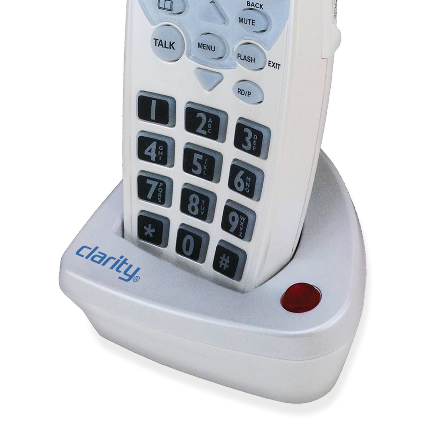 BACK MUTE TALK MENU FLASH EXIT I 4 GHI 7 PORS * clarity RD/P 2 ABC 3 DEF 5 IKL 6 MN0 8 TUV 9 WXYZ #