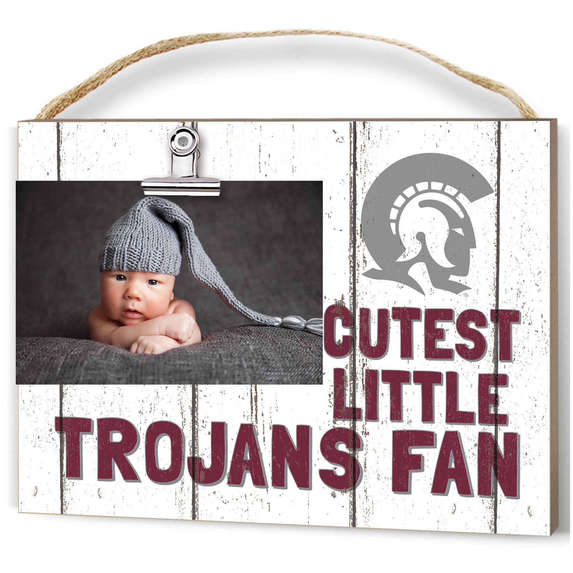 Jardine - Arkansas Little Rock Trojans 8'' x 10'' Cutest Little Weathered Logo Clip Photo Frame - White