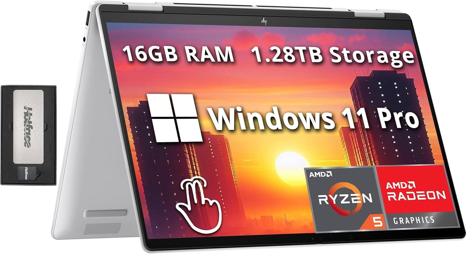 16GB RAM 1.28TB Storage Windows 11 Pro AMD RYZEN 5 GRAPHICS