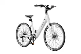 Heybike - Venus E-Bike w/ 85 Miles Max Range & 28 MPH Max Speed - 750W Motor, Hydraulic Disc Brakes, Dual Sensor & Fork Suspension - White