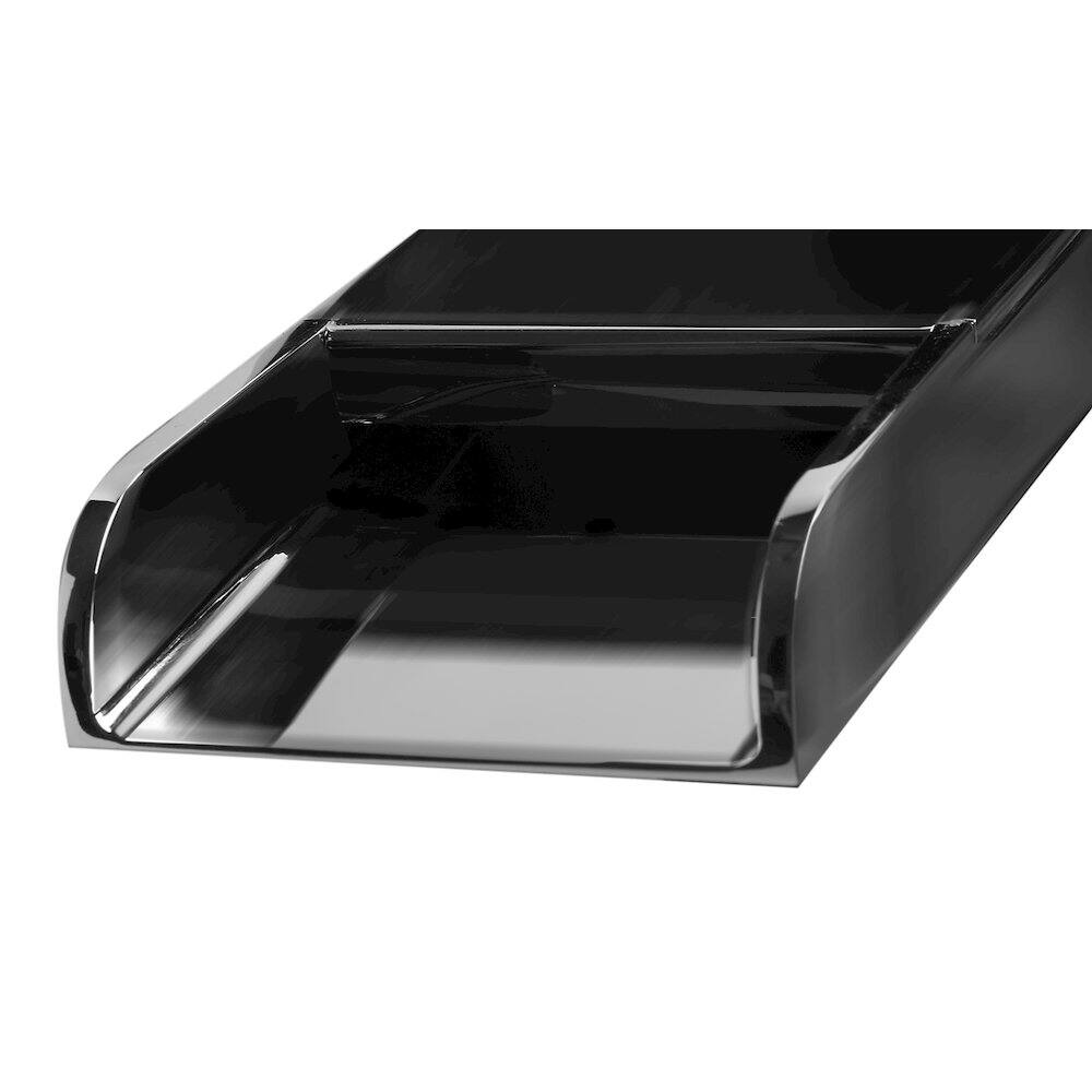 Angle. Alfi - Polished Chrome Waterfall Tub Filler - Silver.