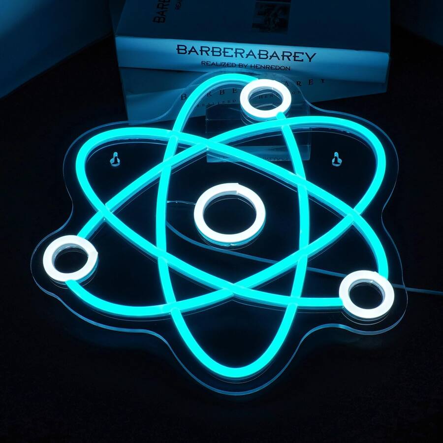 Auledio Molecule Neon Blue and White LED Neon Light Neon Strip Sign As ...