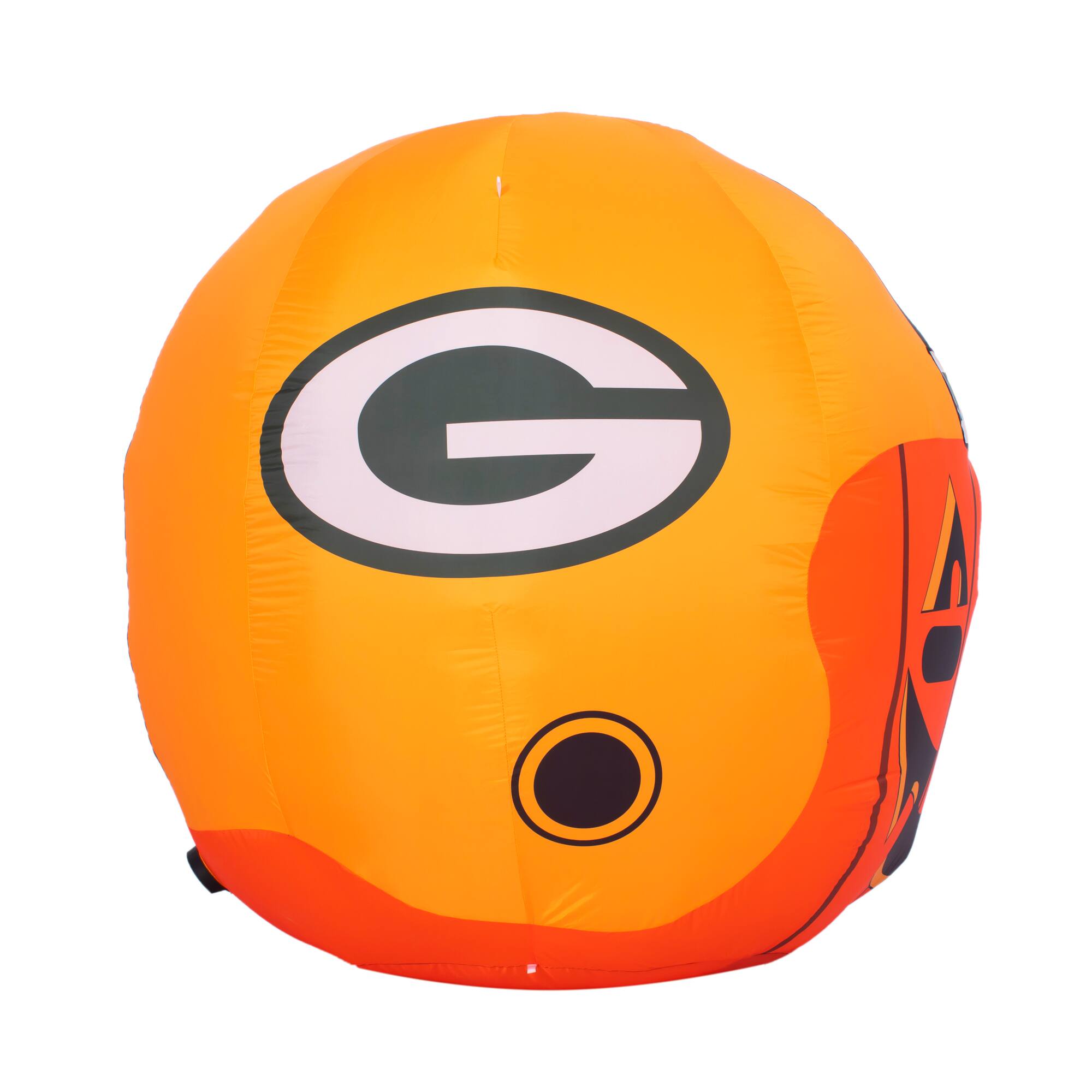 Alt View 2. Sporticulture - Green Bay Packers 4' Inflatable Jack-O'-Helmet - Multicolor.