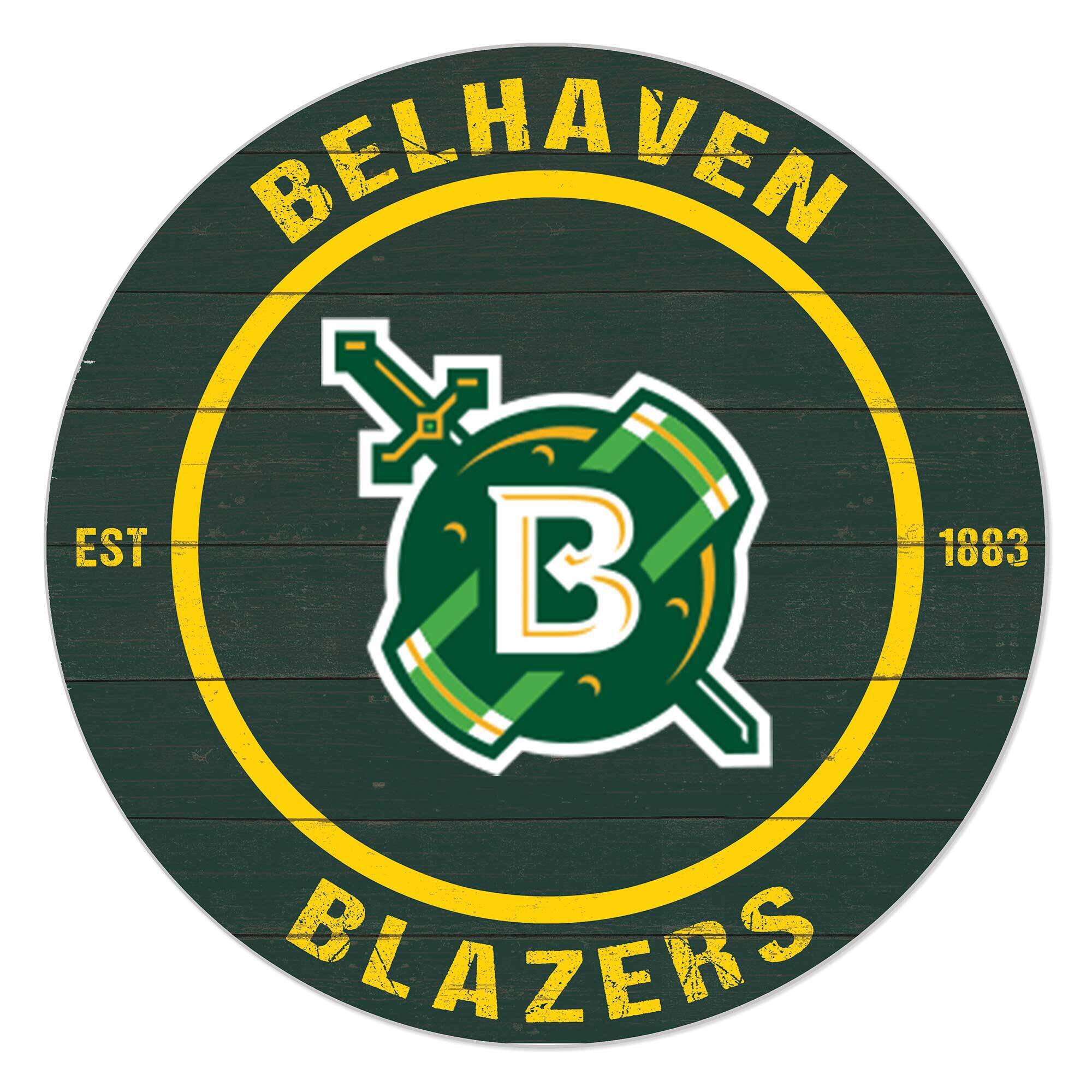 Belhaven Blazers 20'' x 20'' Indoor/Outdoor Team Color Circle Sign