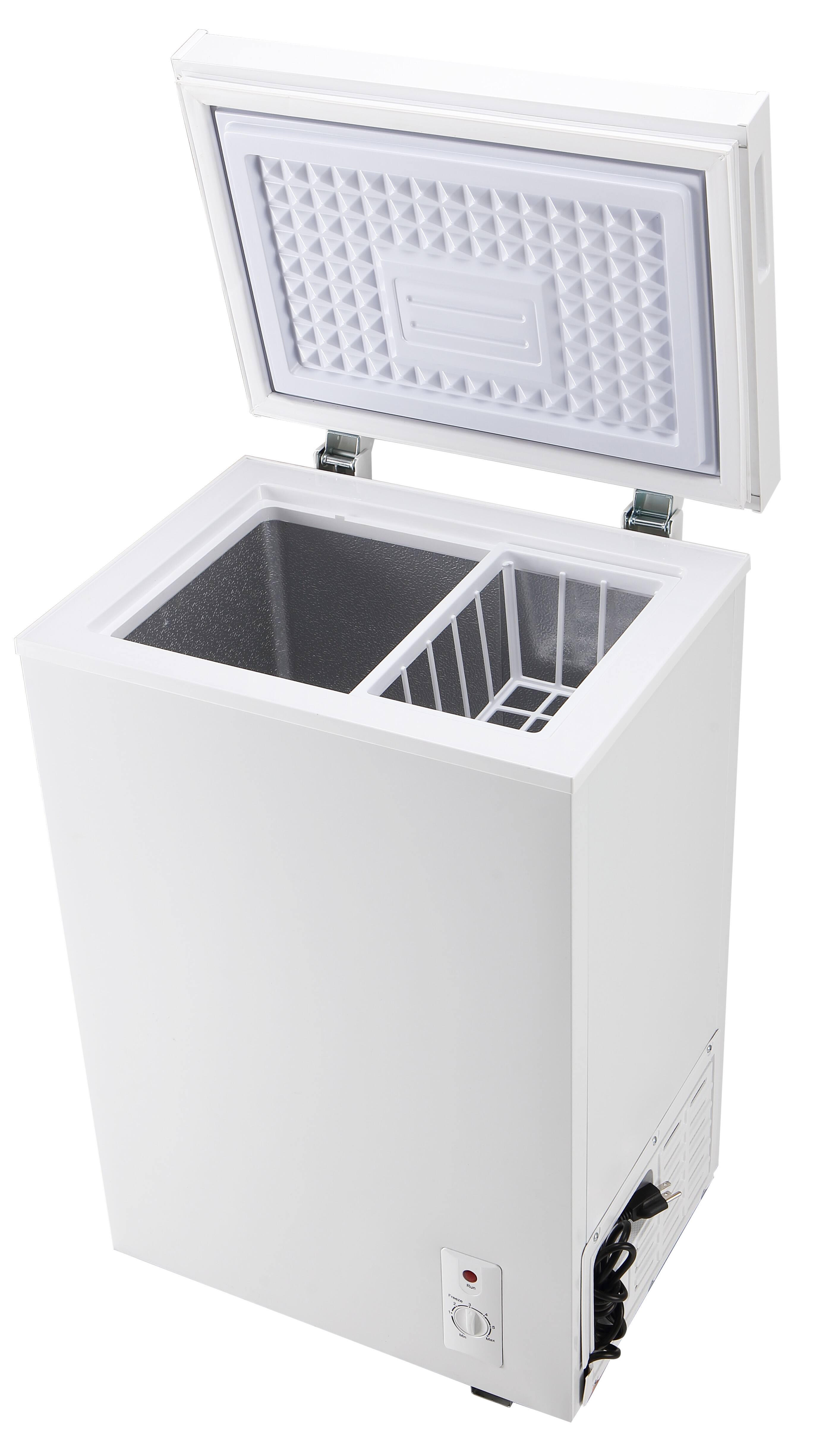 Alt View 8. Loheer - 2.8 Cu. Ft. Compact Chest Freezer with Adjustable Thermostat & Removable Basket - WHITE.