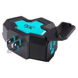 360 Electrical - Grounded 3 outlets Power Hub 1 pk - Black|Blue