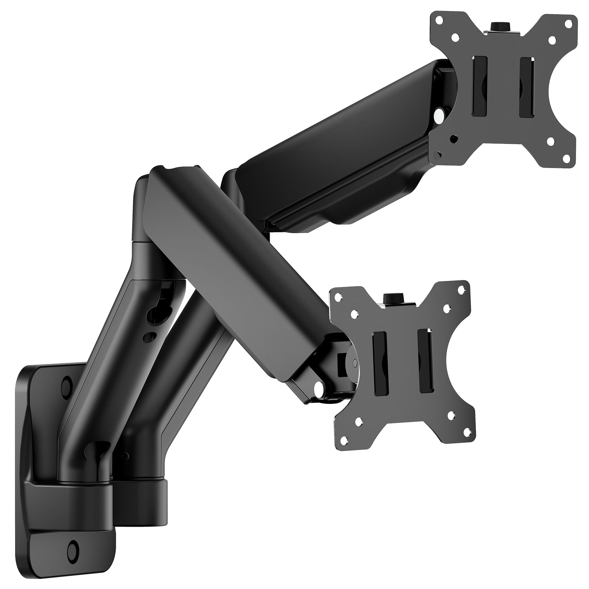 Front. Cedar Assembly - Dual Monitor Wall Mount For 17 To Flat/curved Screens Each Holds 19.s Full Motion Adjustable Mechanical - Default.