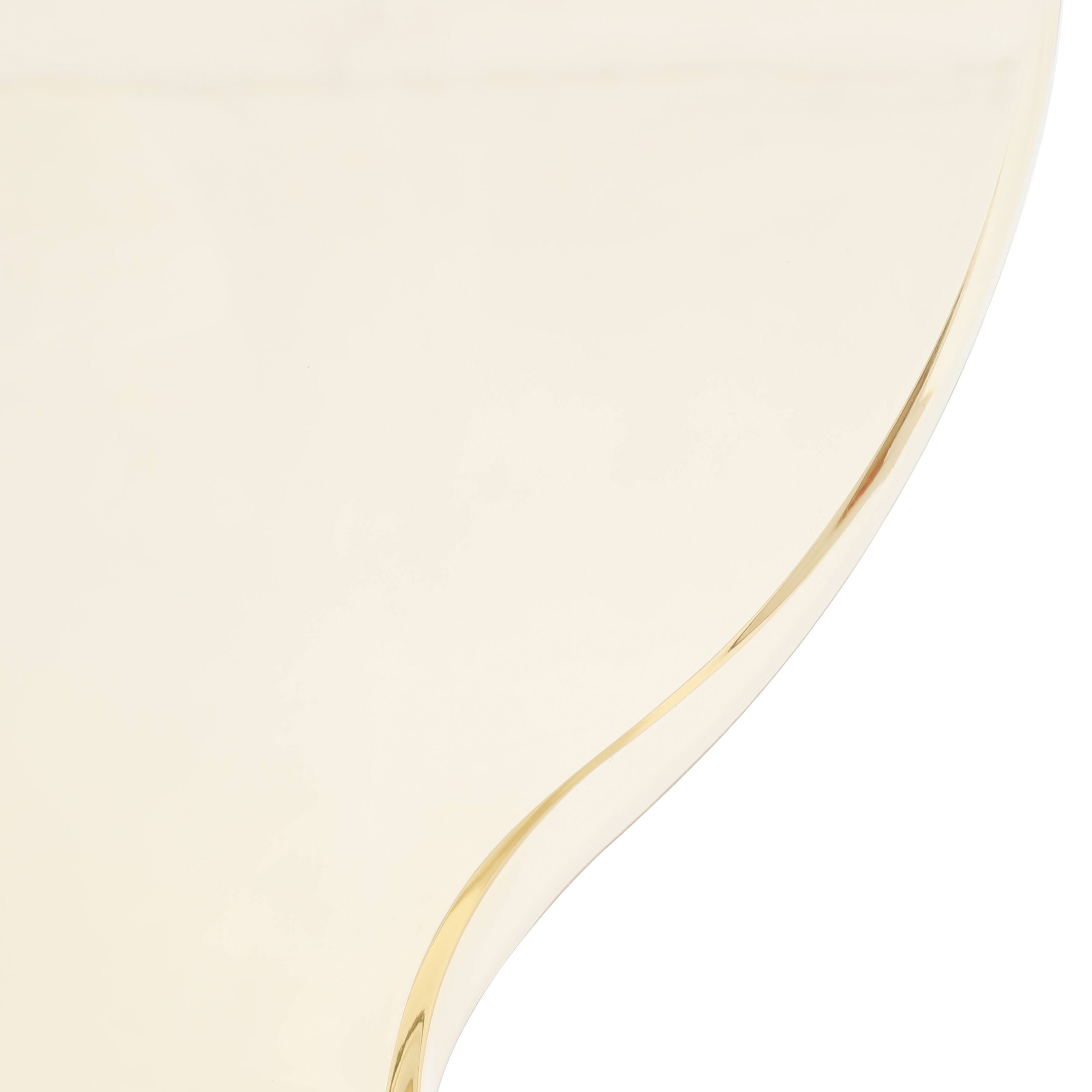 Alt View 6. LeisureMod - Oyster Modern Transparent Side Chairs with White Metal Legs, Contemporary Dining Room Accent Desk Chairs, Set of 2 - Amber.