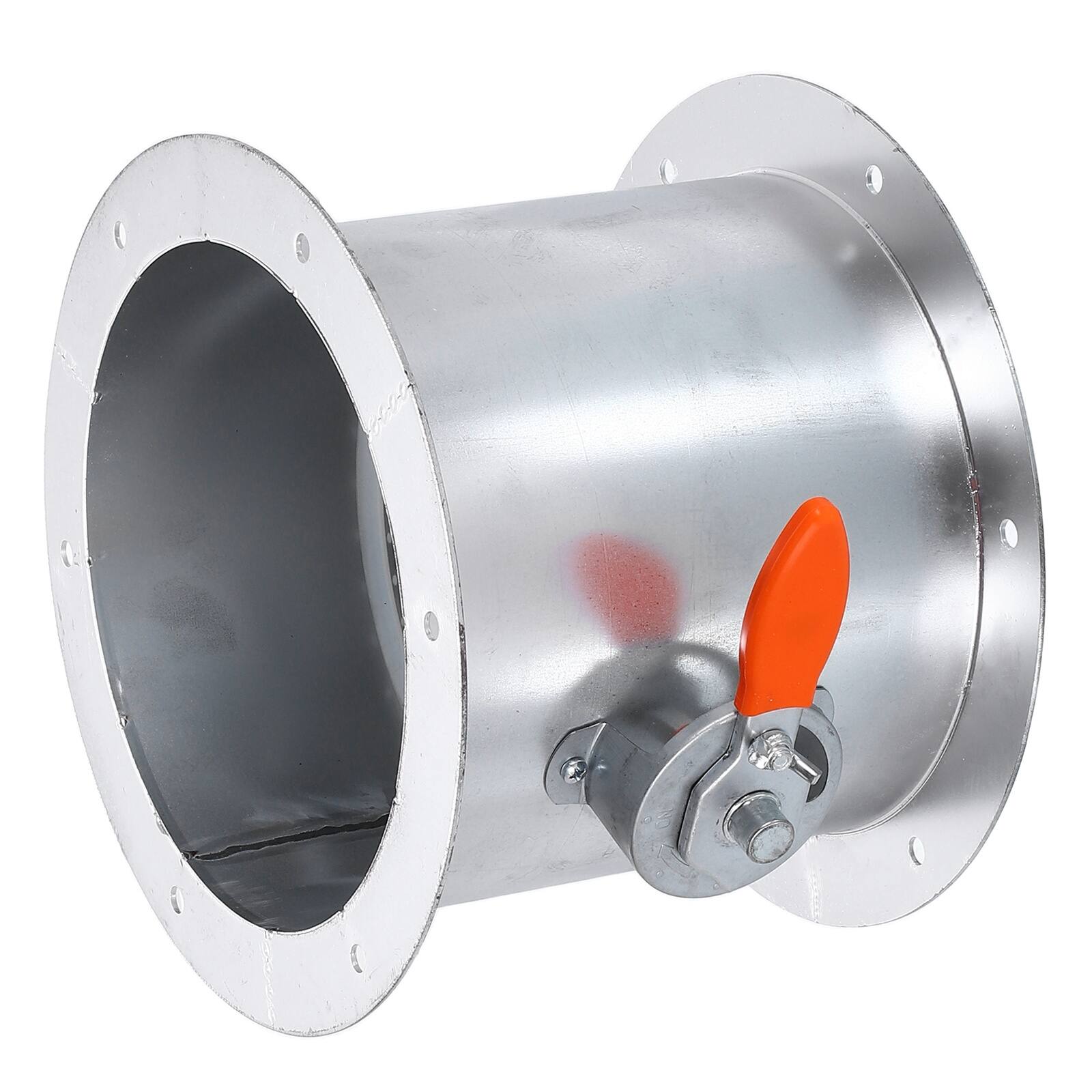 Unique Bargains - 10 Inch Duct Backdraft Damper, Manual Adjustment Airflow Volume Damper with Both End Flange for HVAC Ventilation Systems - Silver