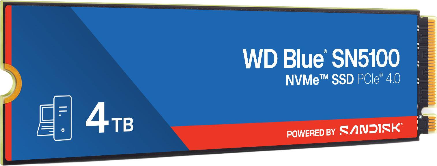 4TB  
WD Blue SN5100  
NVMe™ SSD PCIe® 4.0  
POWERED BY SANDISK