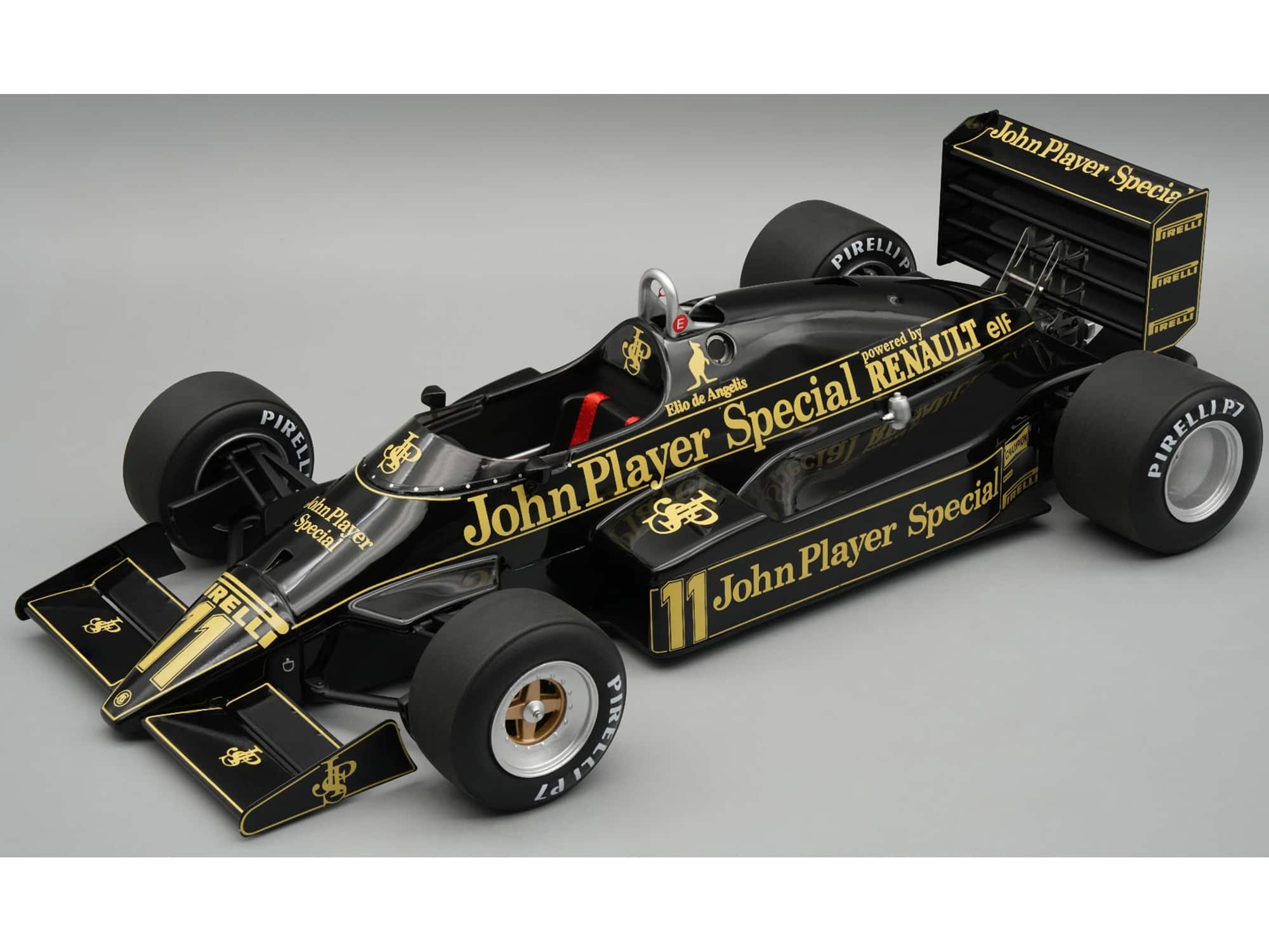 "Lotus 94T #11 ""John Player Special Team Lotus"" Formula One F1 ""Dutch GP"" 1983 with Display Case 1/18 Car by Tecnomodel" price history on PriceWatchPro