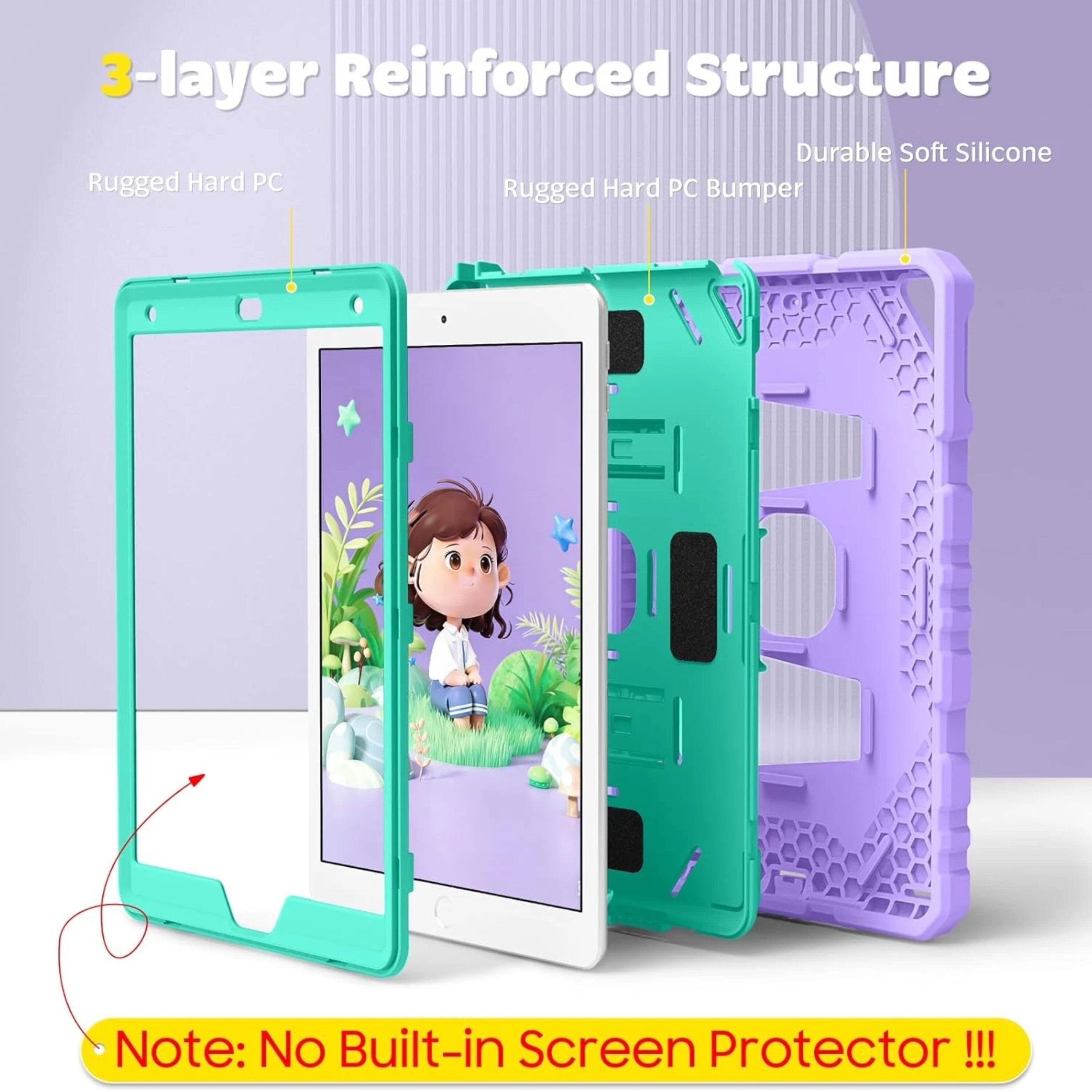 3-layer Reinforced Structure  
Durable Soft Silicone  
Rugged Hard PC Bumper  
Note: No Built-in Screen Protector!!!