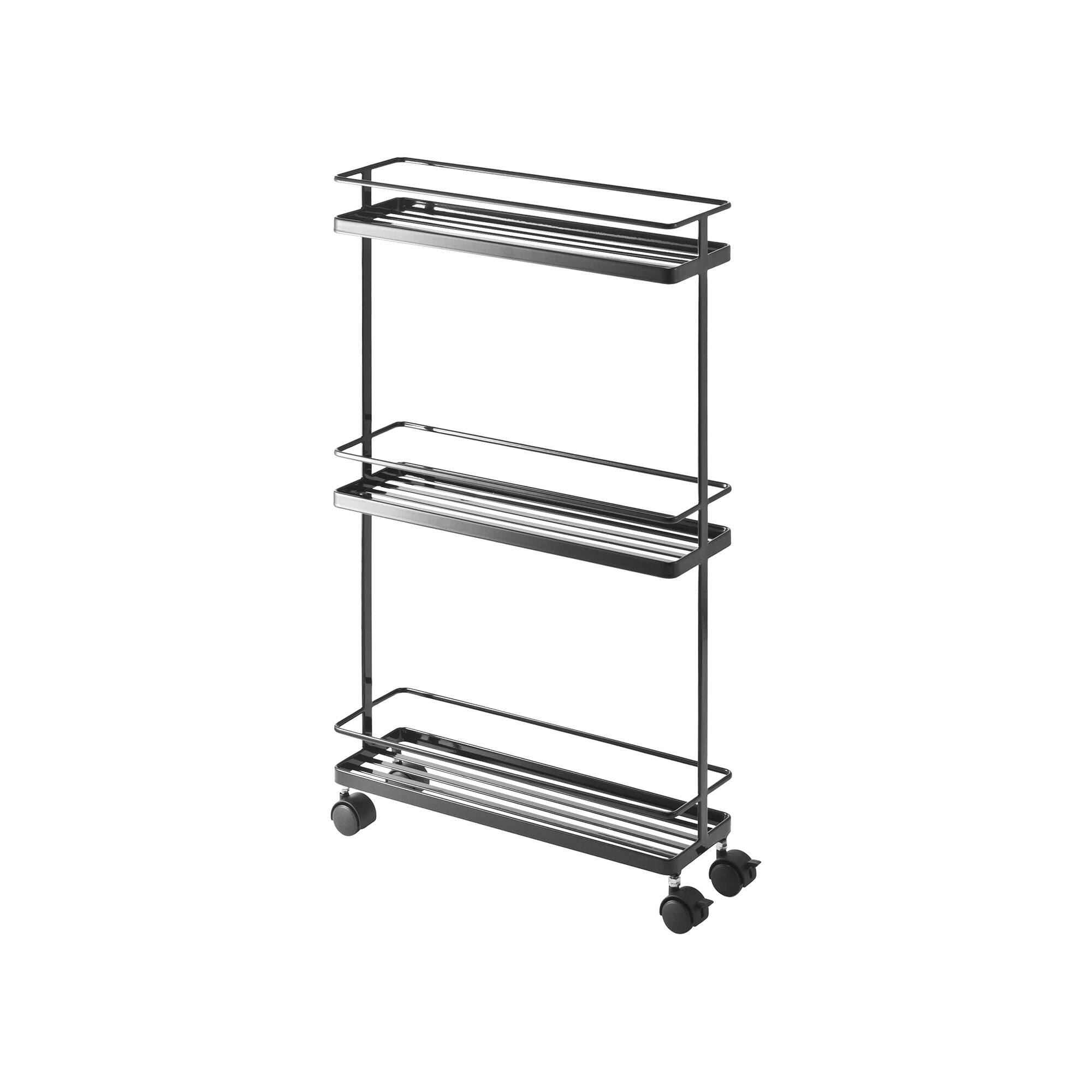 Alt View 2. Yamazaki Home - Rolling Cart (26" H)  - Steel - White.
