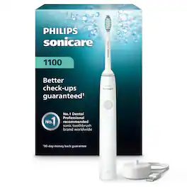 Philips Sonicare - 1100 Power Toothbrush, Rechargeable Electric Toothbrush - White Grey