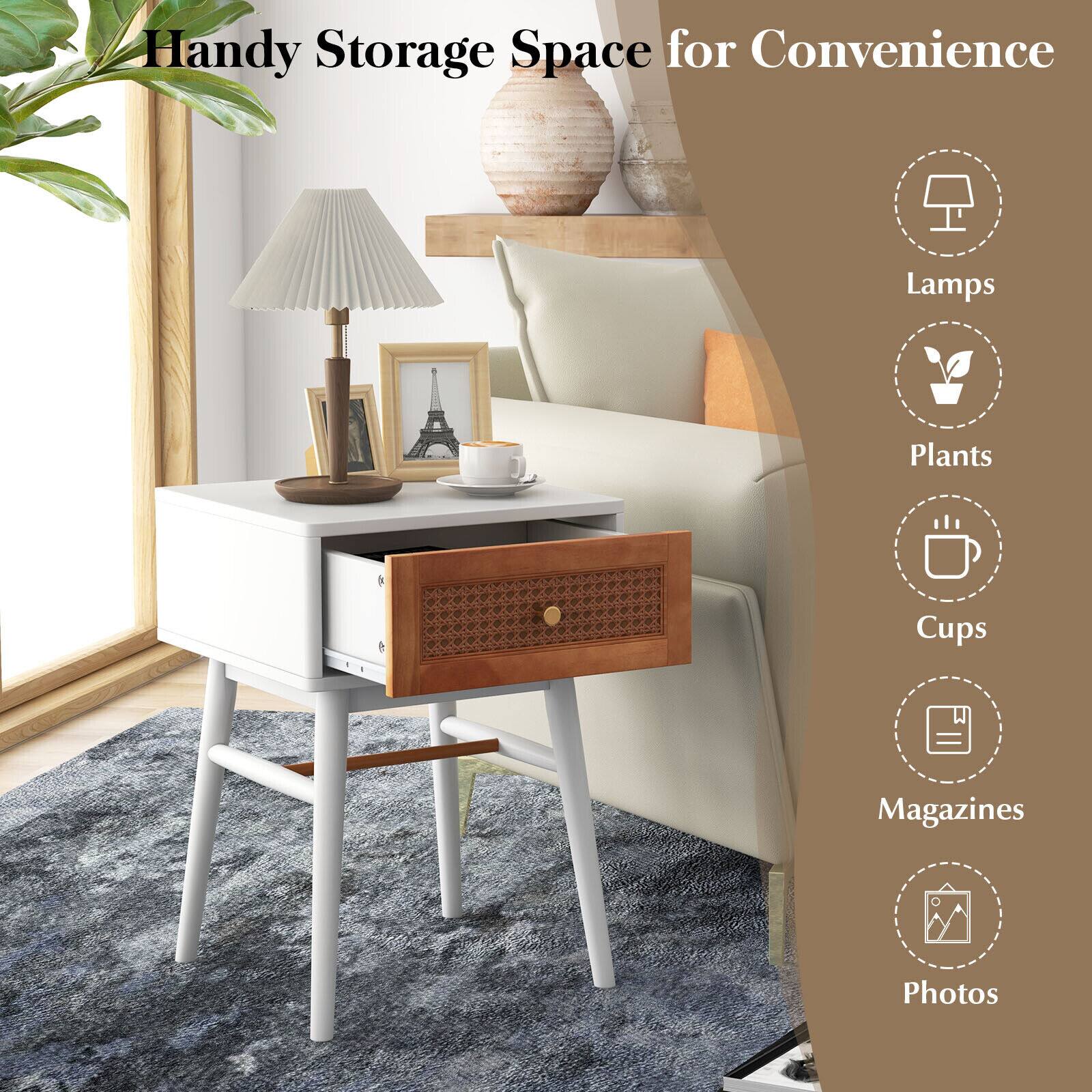Handy Storage Space for Convenience
Lamps
Plants
Cups
Magazines
Photos
