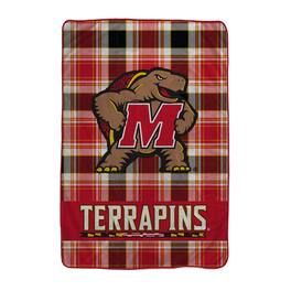 Pegasus - Maryland Terrapins 66" x 95" Oversized Plaid FAN-mily Ultra Cozy Blanket - Multicolor