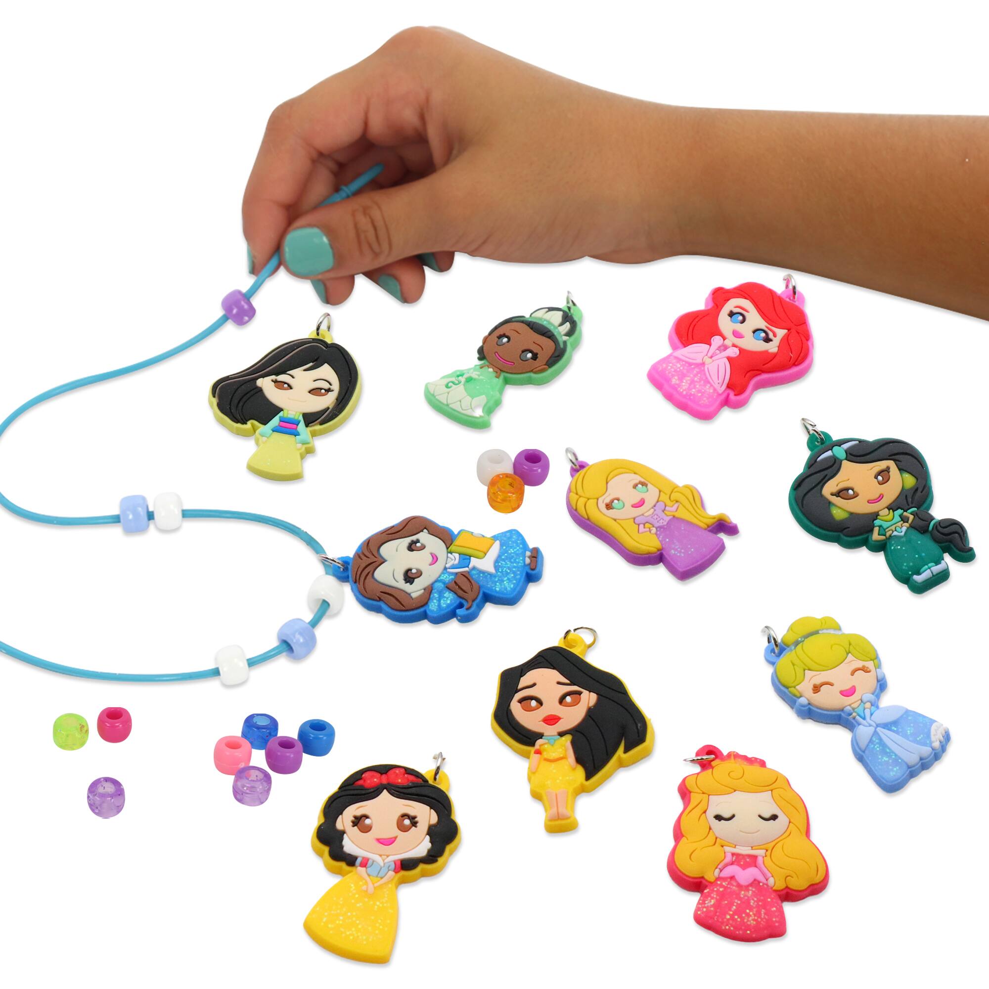 Back. Tara Toys - Tara Toys - Deluxe Sparkling Necklace Set - Disney Princess, 520pc DIY Jewelry Kit.
