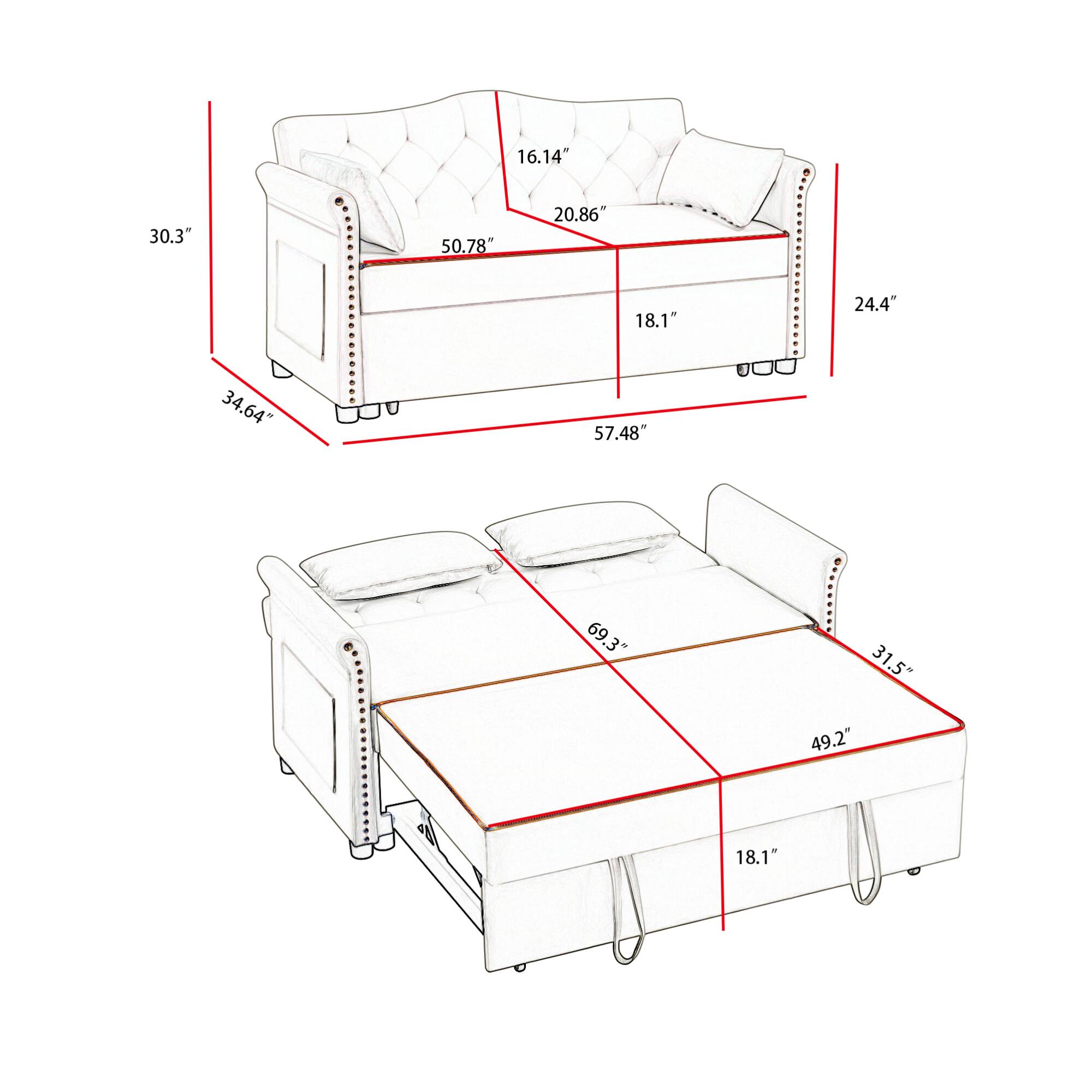 16.14" 30.3" 50.78" 20.86" 18.1" 24.4" 34.64" 57.48" 69.3" 31.5" 49.2" 18.1"
